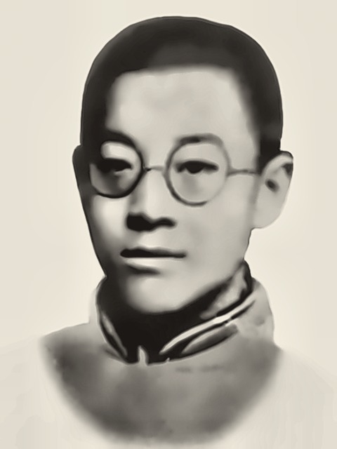 恽代英烈士AI修复肖像（修复后）